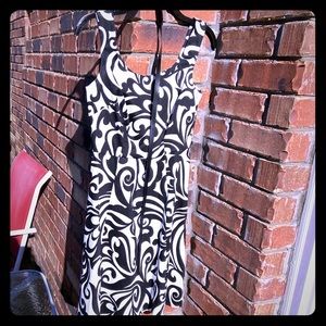 I.N. Studio cotton black and white dress